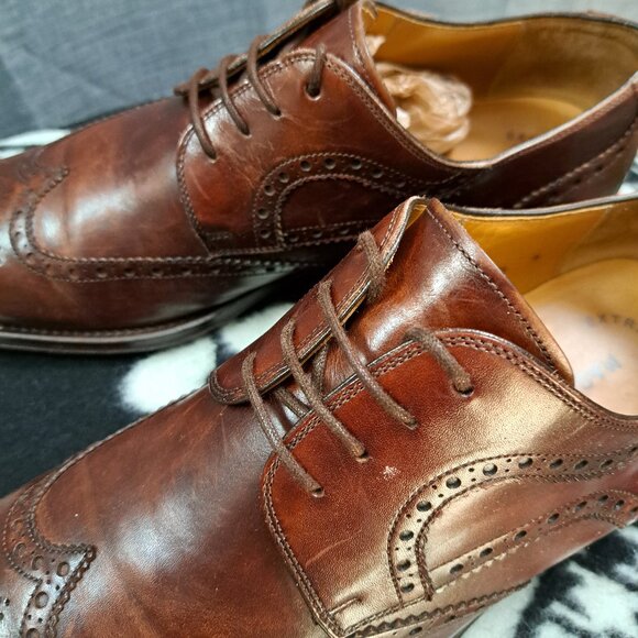 %Magnanni Men Oxford Dress Shoes Brown Size 9.5 W / D6 main image 11